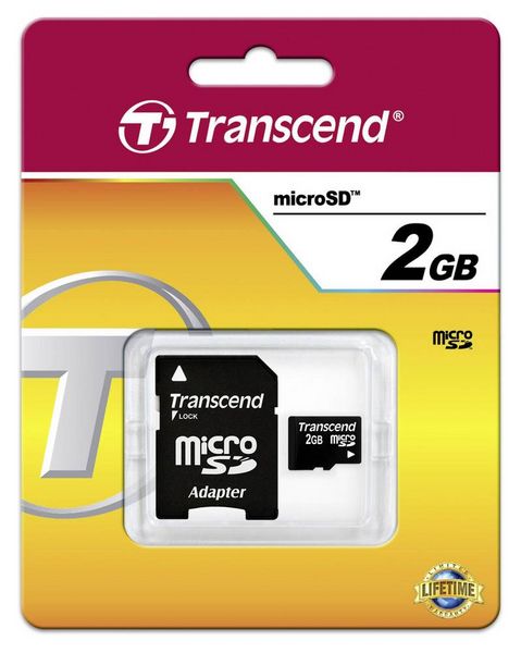 Produktbild: Transcend TS2GUSD microSD-Karte Industrial 2 GB Class 2 inkl. SD-Adapter