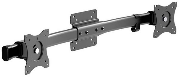 Produktbild: Neomounts Monitor-Tischhalterung FPMA-CB100BLACK 2 Display(s) 25,4 cm (10") - 68,6 cm (27") Schwarz Neigbar