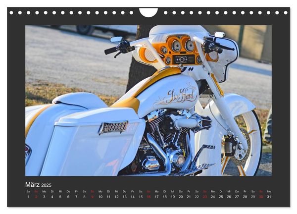 Produktbild: BEST OF HARLEY-DAVIDSON BAGGER-STYLE (Wandkalender 2025 DIN A4 quer), CALVENDO Monatskalender
