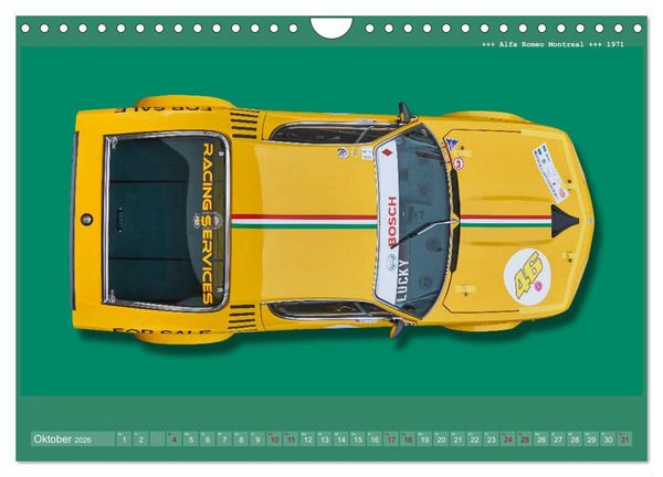 Produktbild: Tourenwagen Classics (Wandkalender 2026 DIN A4 quer), CALVENDO Monatskalender