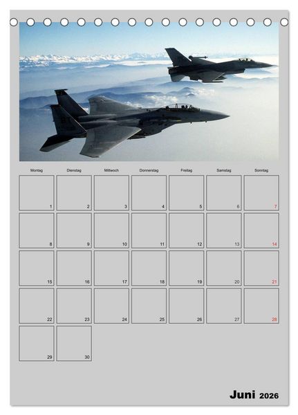 Produktbild: Milit&auml;r. U.S. Kampfflugzeuge (Tischkalender 2026 DIN A5 hoch), CALVENDO Monatskalender