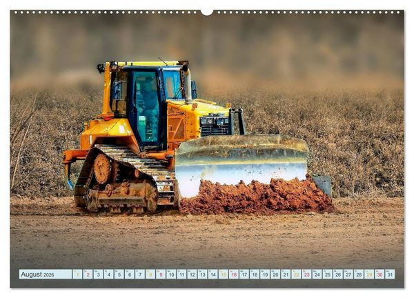 Produktbild: Bulldozer - b&auml;renstarke Arbeitstiere (hochwertiger Premium Wandkalender 2026 DIN A2 quer), Kunstdruck in Hochglanz
