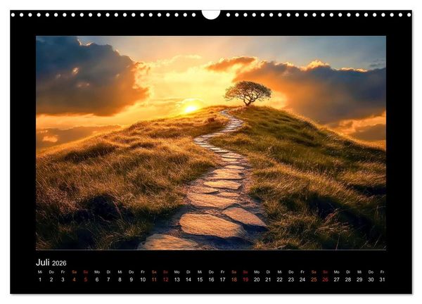Produktbild: Geheimnisvolle Wege (Wandkalender 2026 DIN A3 quer), CALVENDO Monatskalender