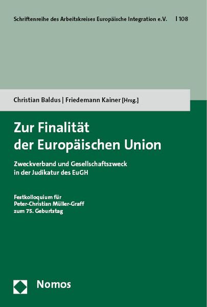 Produktbild: Zur Finalit&auml;t der Europ&auml;ischen Union