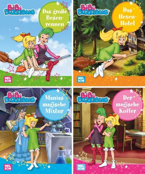 Produktbild: Nelson Mini-B&uuml;cher: 4er Bibi Blocksberg 37-40