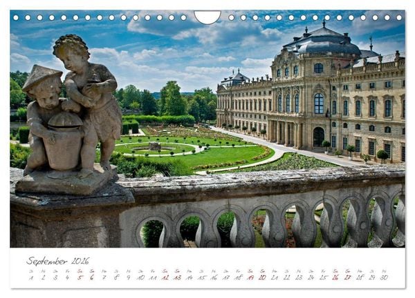 Produktbild: W&uuml;rzburg Die Barockstadt am Main (Wandkalender 2026 DIN A4 quer), CALVENDO Monatskalender