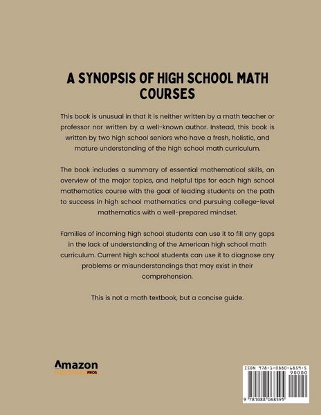 Produktbild: A Synopsis of High School Math Courses