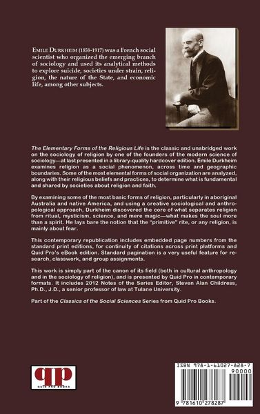 Produktbild: The Elementary Forms of the Religious Life