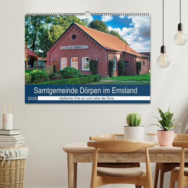 Produktbild: Samtgemeinde D&ouml;rpen im Emsland (Wandkalender 2026 DIN A2 quer), CALVENDO Monatskalender