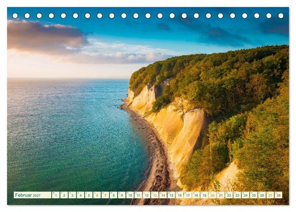 Produktbild: Insel R&uuml;gen - Malerische Kreidek&uuml;ste (Tischkalender 2027 DIN A5 quer), CALVENDO Monatskalender
