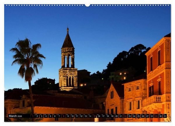 Produktbild: Hvar The sunny Island of Croatia (High Quality Premium Wall Calendar 2026 DIN A2 landscape),CALVENDO 12 Month Wall Calendar