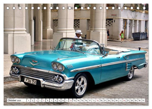 Produktbild: Impala '58 - Ein Chevy der Extraklasse (Tischkalender 2025 DIN A5 quer), CALVENDO Monatskalender