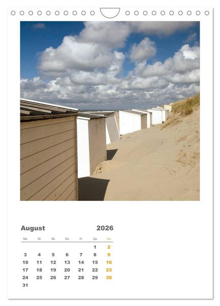 Produktbild: Hollands Strandparadies Zeeland (Wandkalender 2026 DIN A4 hoch), CALVENDO Monatskalender