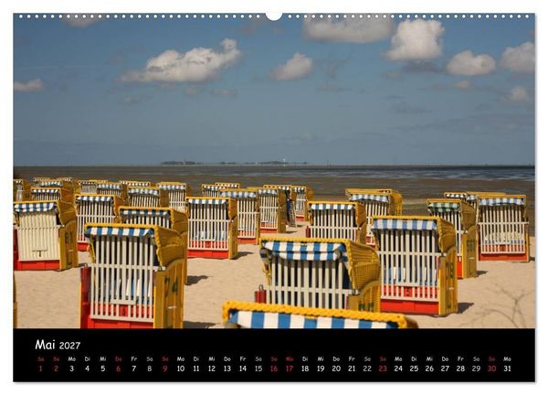 Produktbild: An der Nordseek&uuml;ste... (Wandkalender 2027 DIN A2 quer), CALVENDO Monatskalender