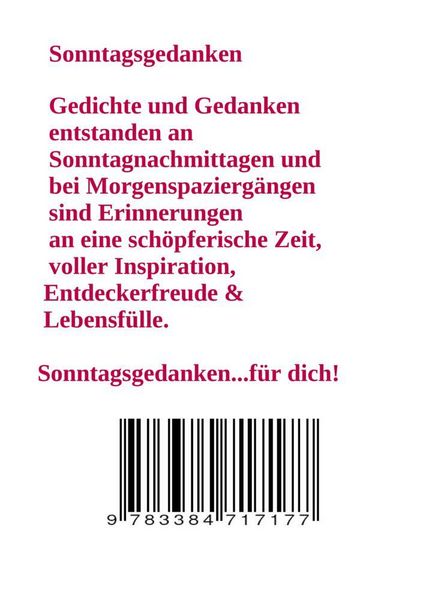 Produktbild: Sonntagsgedanken