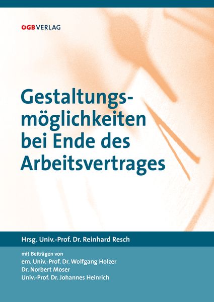 Produktbild: Gestaltungsm&ouml;glichkeiten bei Ende des Arbeitsvertrages