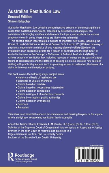 Produktbild: Australian Restitution Law
