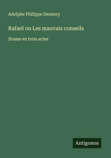 Produktbild: Rafael ou Les mauvais conseils
