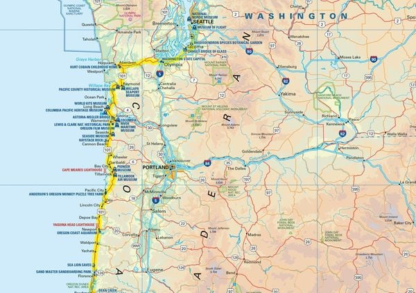 Produktbild: Pacific Coast Highway Touring Map