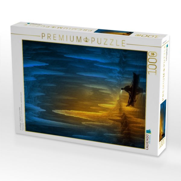 Produktbild: CALVENDO Puzzle Im Lichtkegel - Tropfsteine in einer H&ouml;hle | 1000 Teile Lege-Gr&ouml;&szlig;e 64x48cm Foto-Puzzle f&uuml;r gl&uuml;ckliche Stunden