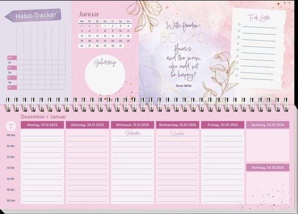 Produktbild: Tischkalender 2027 quer: I believe in Book Love