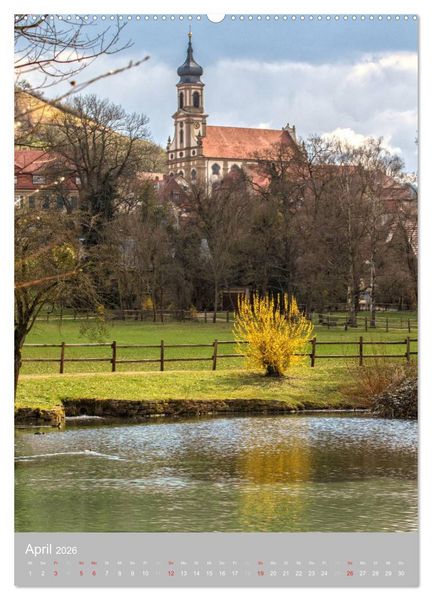 Produktbild: Kirchent&uuml;rme in Franken (hochwertiger Premium Wandkalender 2026 DIN A2 hoch), Kunstdruck in Hochglanz