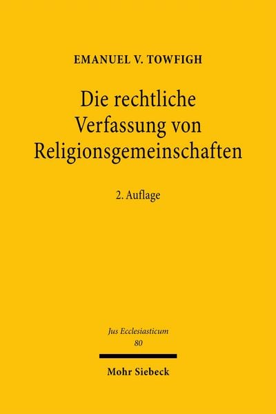 Produktbild: Die rechtliche Verfassung von Religionsgemeinschaften
