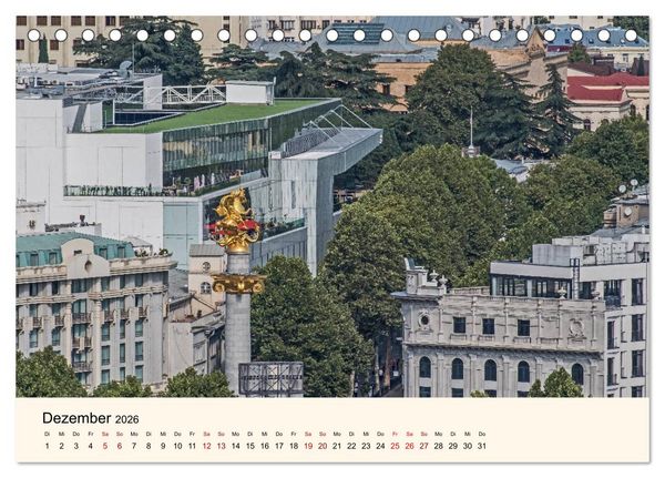 Produktbild: Tiflis - Die Metropole Georgiens (Tischkalender 2026 DIN A5 quer), CALVENDO Monatskalender