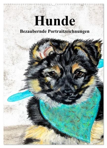 Produktbild: Hunde - Bezaubernde Portraitzeichnungen (Wandkalender 2026 DIN A2 hoch), CALVENDO Monatskalender