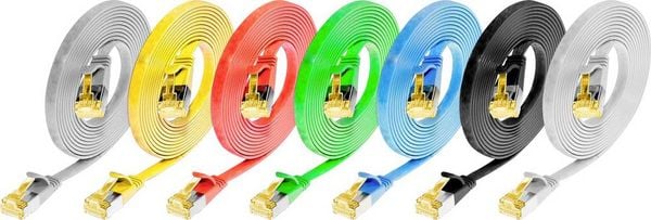 Produktbild: Wirewin 9120042366825 RJ45 Patchkabel CAT 6a U/FTP 0.50m Gelb 1St.