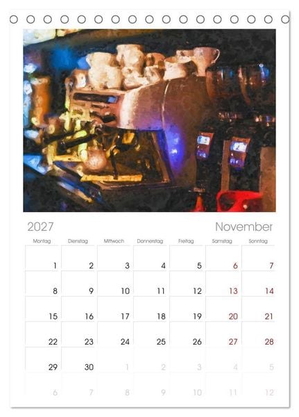 Produktbild: Tischplaner 2027 - Kaffeesatz - Kunst und Tradition (A5 Tischkalender zum Aufstellen) CALVENDO