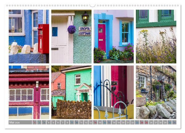 Produktbild: Sehnsucht Wales - Collagen eines Landes (Wandkalender 2026 DIN A2 quer), CALVENDO Monatskalender