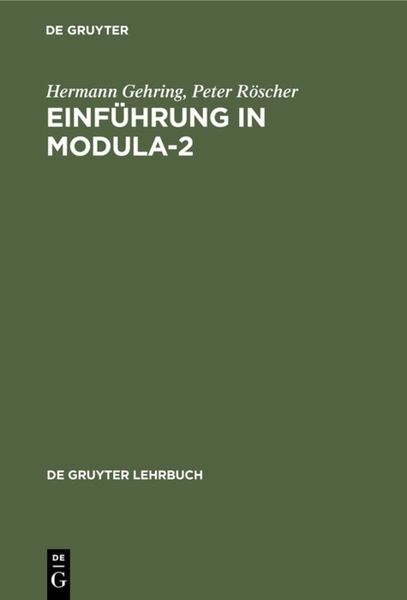 Produktbild: Einf&uuml;hrung in Modula-2
