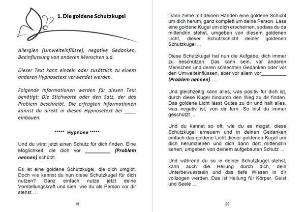 Produktbild: Hypnosetexte zum Vorlesen und selber Zusammenstellen 6