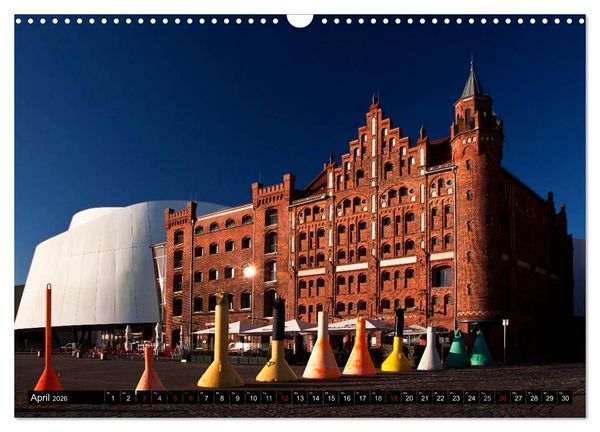 Produktbild: Deutsche Hansest&auml;dte - L&uuml;beck Wismar Rostock Stralsund (Wandkalender 2026 DIN A3 quer), CALVENDO Monatskalender