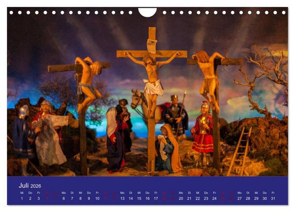 Produktbild: Passionskrippen (Wandkalender 2026 DIN A4 quer), CALVENDO Monatskalender