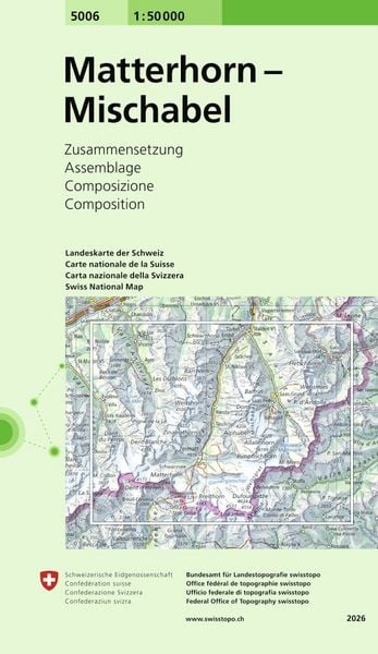 Swisstopo 1 : 50 000 Matterhorn Mischabel, Sonstige von , Swisstopo, 9783302050065