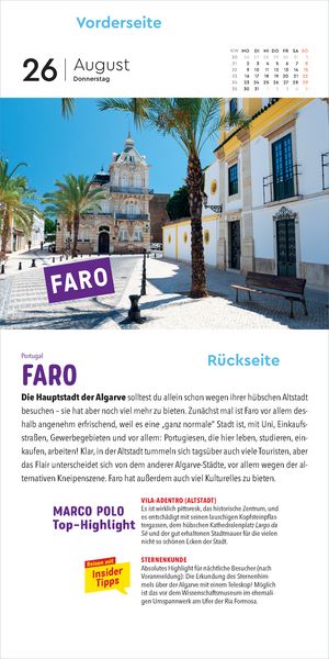 Produktbild: KUNTH Abrei&szlig;kalender MARCO POLO: Mit 365 Insidertipps durch Europa 2027