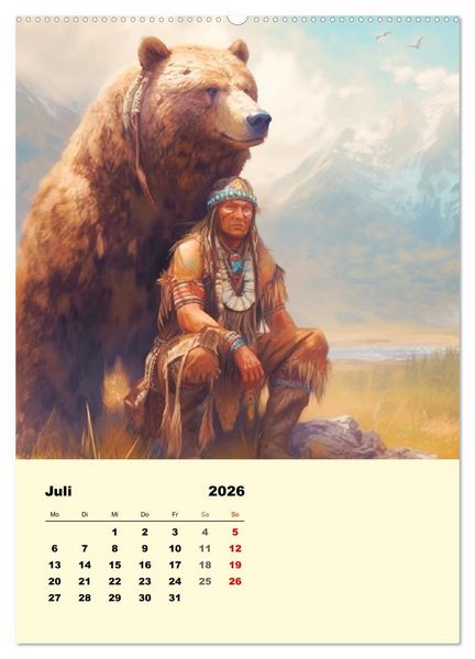 Produktbild: Indian Fantasy (hochwertiger Premium Wandkalender 2026 DIN A2 hoch), Kunstdruck in Hochglanz