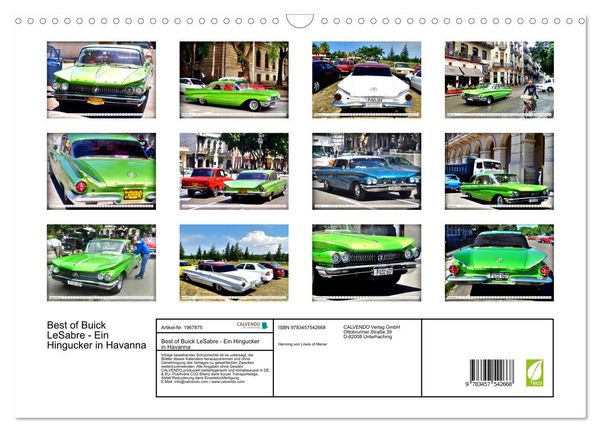 Produktbild: Best of Buick LeSabre - Ein Hingucker in Havanna (Wandkalender 2026 DIN A3 quer), CALVENDO Monatskalender