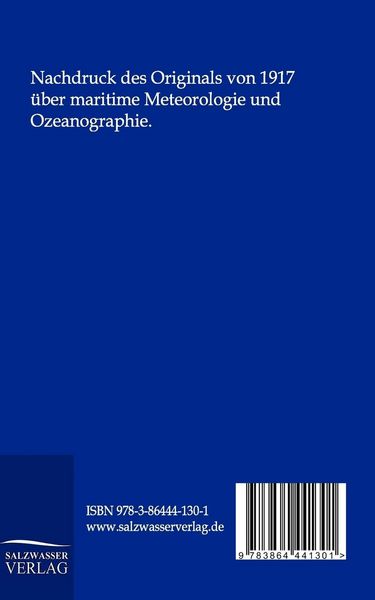 Produktbild: Grundz&uuml;ge der maritimen Meteorologie und Ozeanographie
