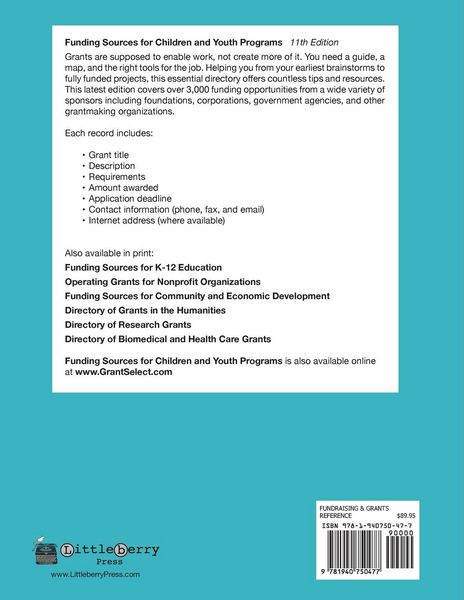 Produktbild: Funding Sources for Children and Youth Programs