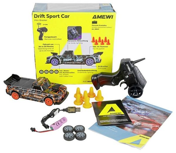 Produktbild: Amewi RC-Modell Orange 1:24 RC Modellauto Elektro Drift Allradantrieb (4WD) RtR 2,4GHz