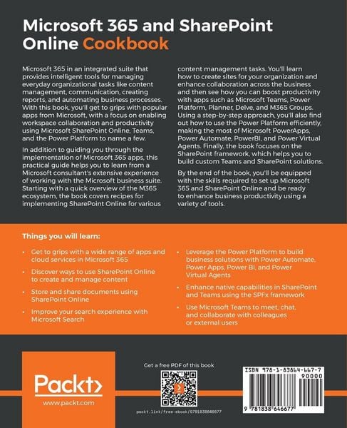 Produktbild: Microsoft 365 and SharePoint Online Cookbook