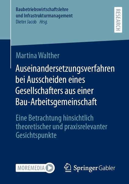 Produktbild: Auseinandersetzungsverfahren bei Ausscheiden eines Gesellschafters aus einer Bau-Arbeitsgemeinschaft