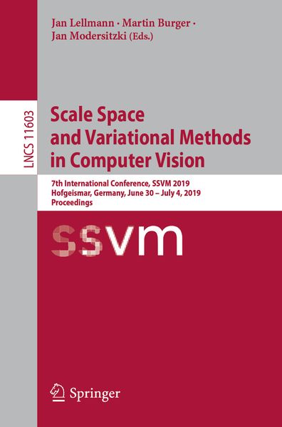 Produktbild: Scale Space and Variational Methods in Computer Vision