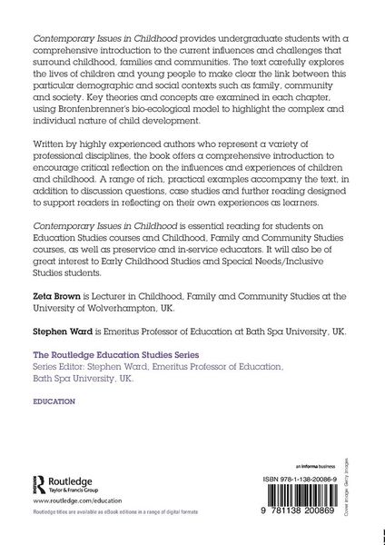 Produktbild: Contemporary Issues in Childhood