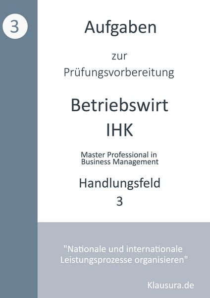 Produktbild: Aufgaben zur Pr&uuml;fungsvorbereitung gepr&uuml;fte Betriebswirte IHK