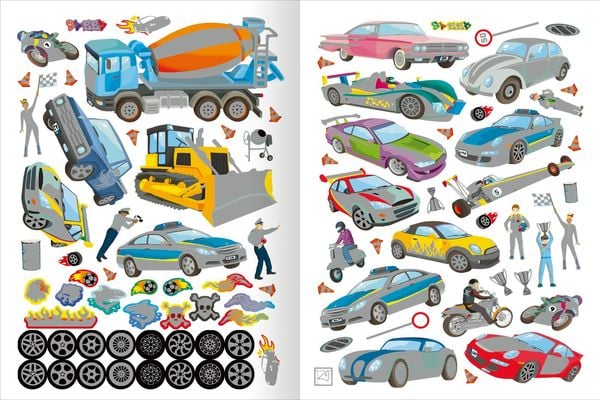 Produktbild: Das Metallic-Stickerbuch &ndash; Fahrzeuge