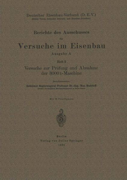 Produktbild: Berichte des Ausschusses f&uuml;r Versuche im Eisenbau